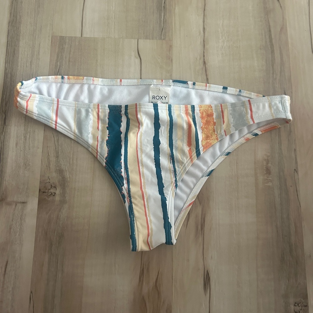 Roxy White and Orange Bottoms with Vibrant Design